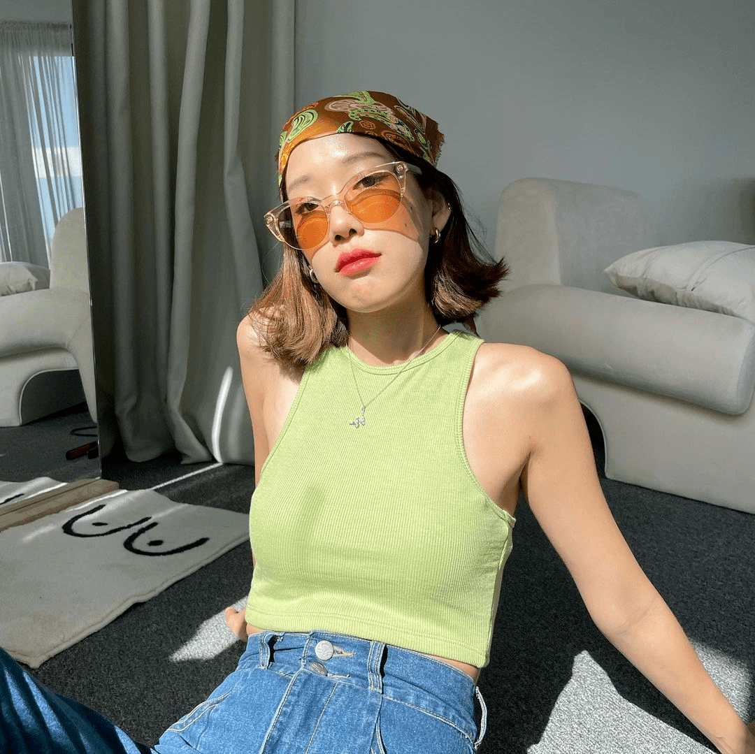 头巾|60套夏天穿衣参考！一键copy，也太适合懒人了吧！