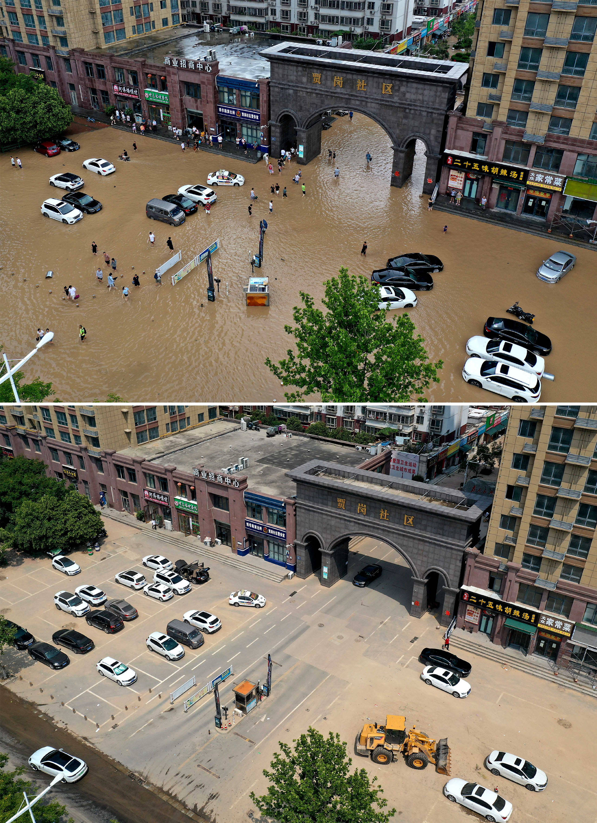 河南郑州洪灾图片
