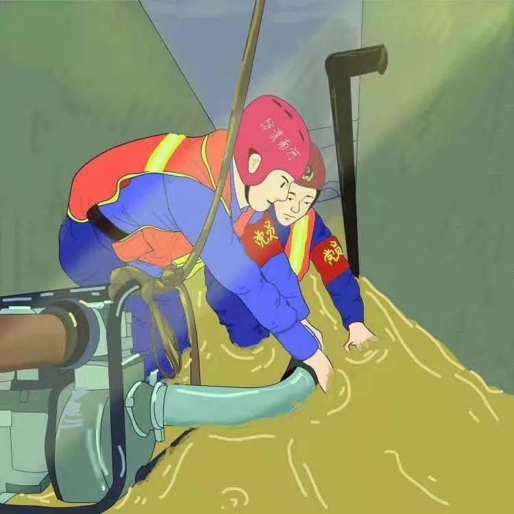 这就是河南消防员!  排涝作业24小时不间断!  橙色力量守护新乡!