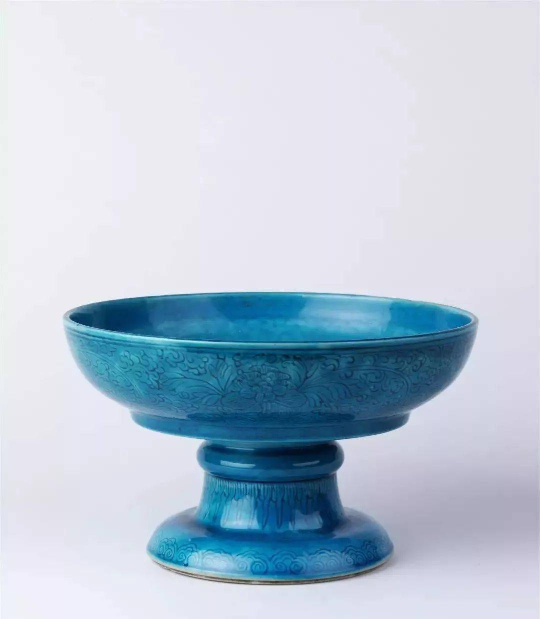 法翠法蓝以孔雀羽毛为标准的蓝釉瓷