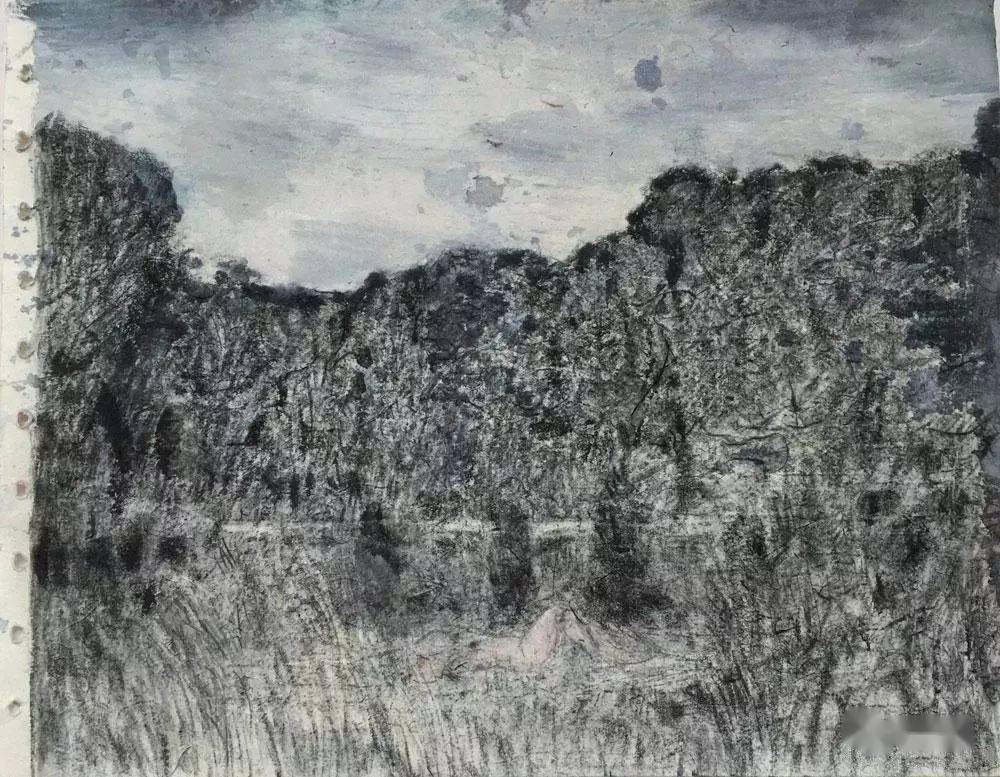 段正渠纸本风景作品丨艺术家是看他要画的东西而不是画他所看到的东西