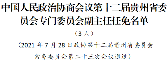 6969于俊生(女)同志不再担任政协第十二届贵州省委员会民族与宗