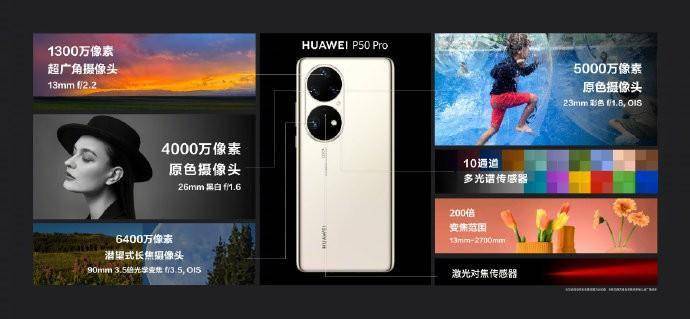 全系|最高200倍超级变焦范围 华为P50系列正式发布