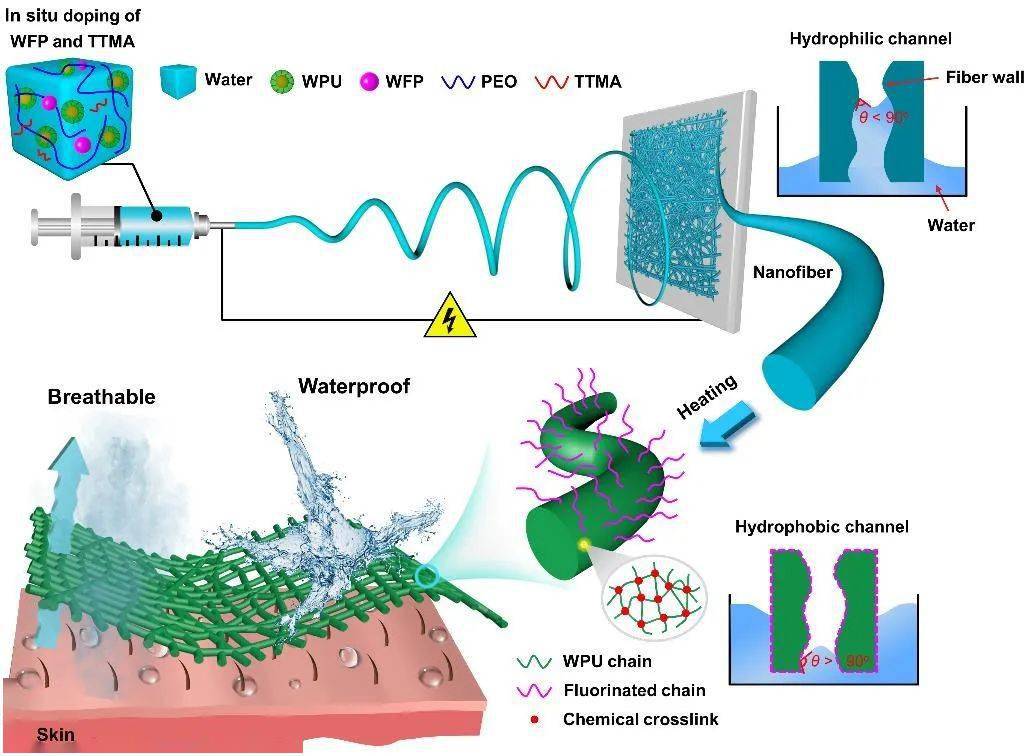 绿色溶剂型纳米纤维防水透湿材料取得新进展 性能