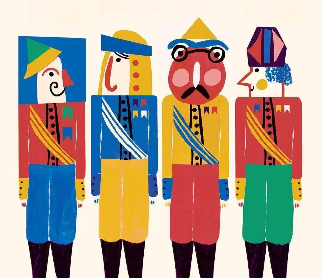 在jana glatt的笔下,所有的事物都可以用简单的色块加线条的方式来