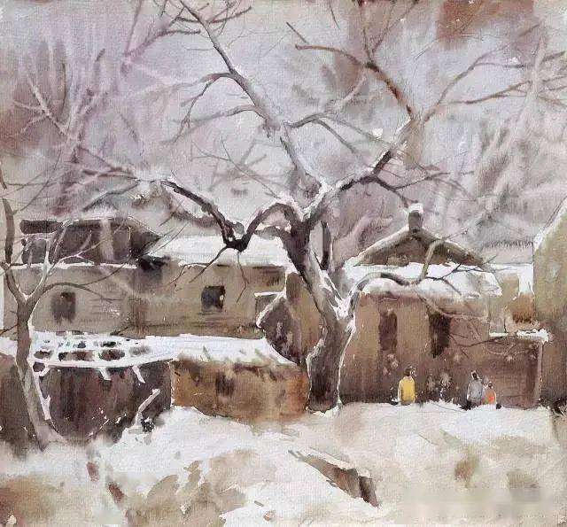 书画艺术1578期陈飞虎水彩作品欣赏