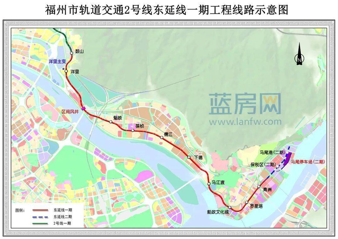 官方报告出炉推动福州地铁5号线向北延伸至马尾规划方案来了