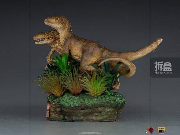 宝丽石|Iron Studios：1/10《Jurassic Park 侏罗纪公园》 – 迅猛龙 雕像