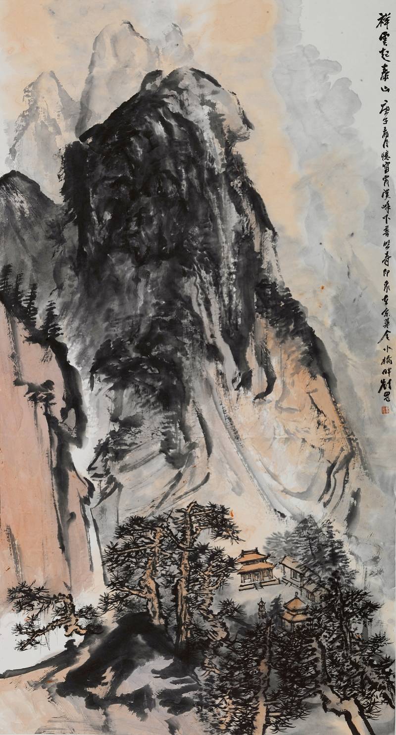 刘罡山水画展登陆中国美术馆以浑厚笔墨书写山河之美