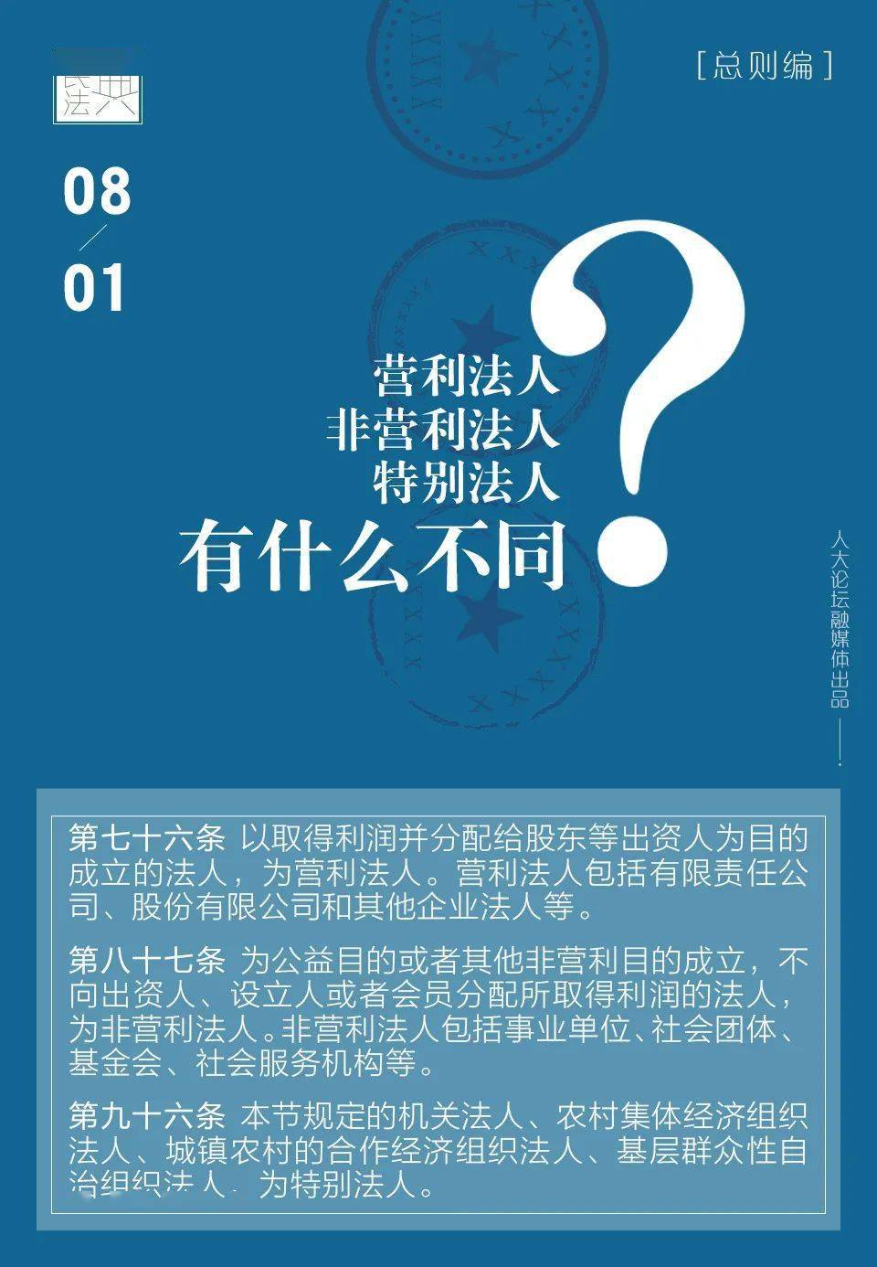 每日读典营利法人非营利法人特别法人有什么不同