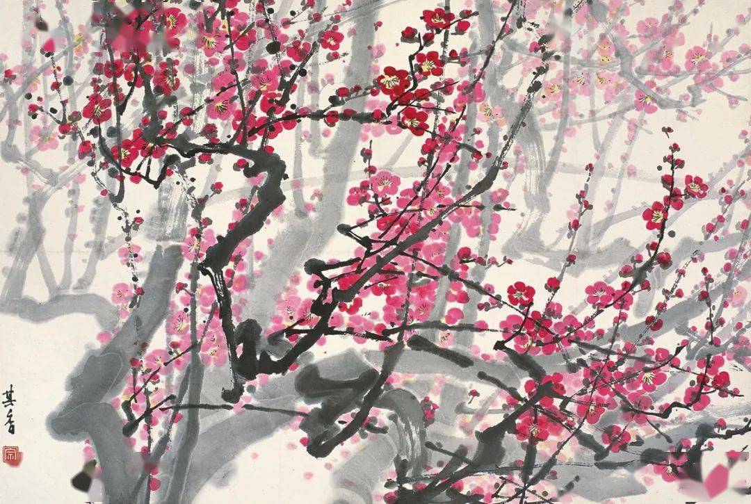 宗其香画梅梅花枝上春如海清香散作天下春