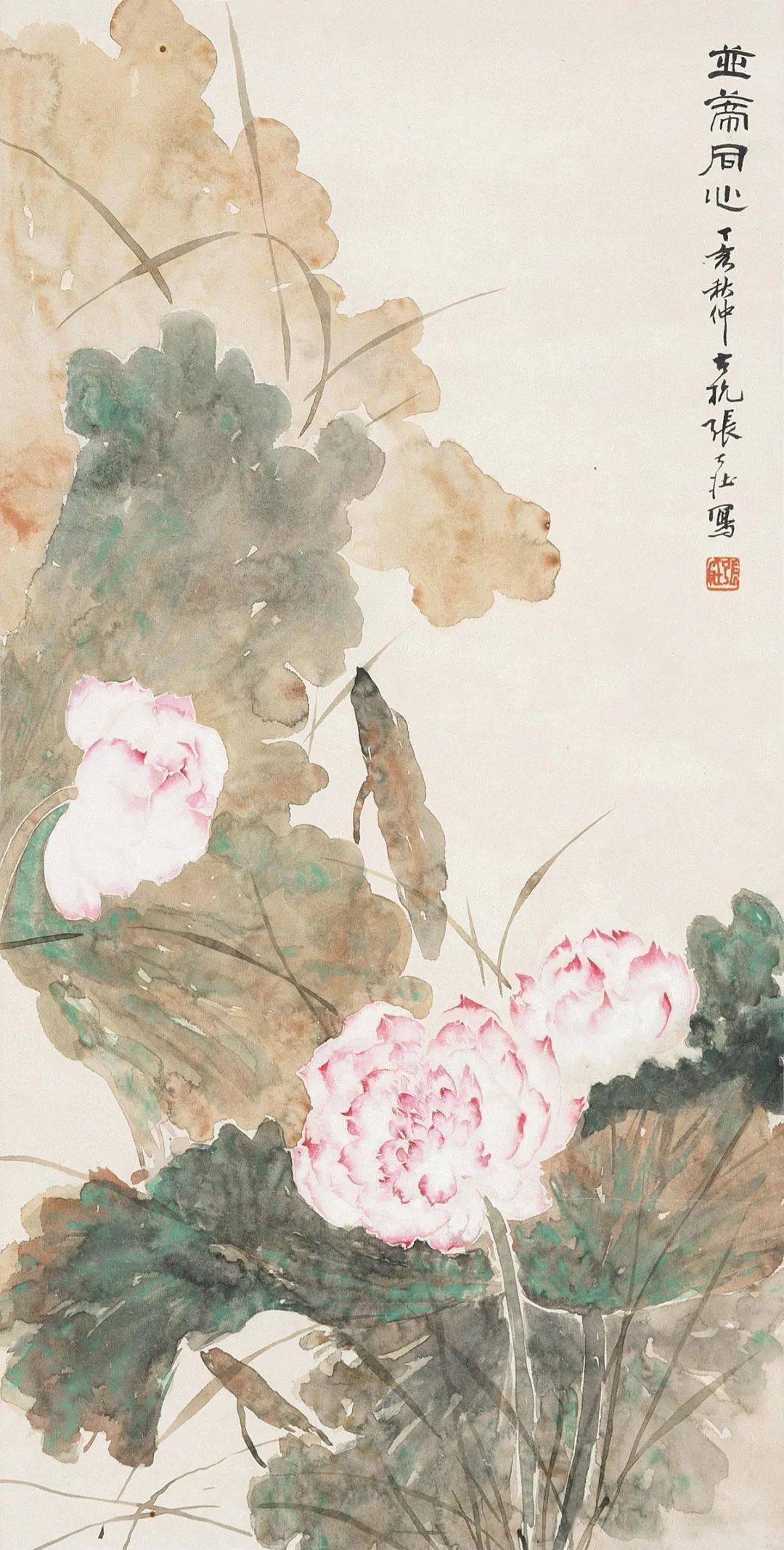 这没骨荷花美极了