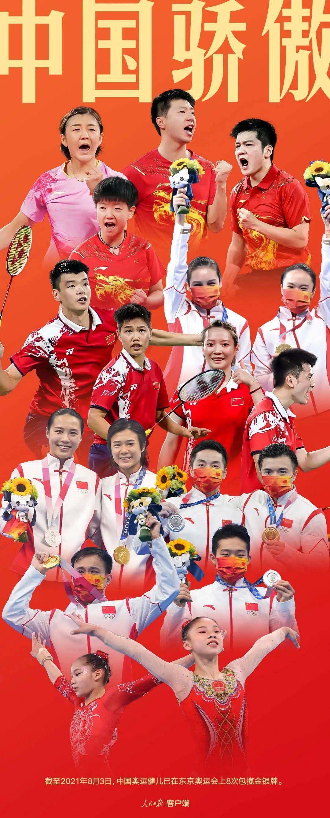 银牌|奥运看点：金银x8!中国代表团在东京奥运会上8次拿下冠亚军