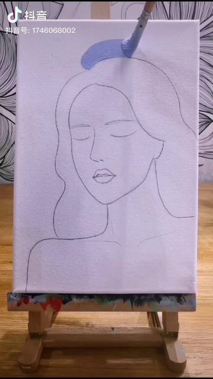 大家觉得我画的蕾丝面纱漂亮吗? 画画