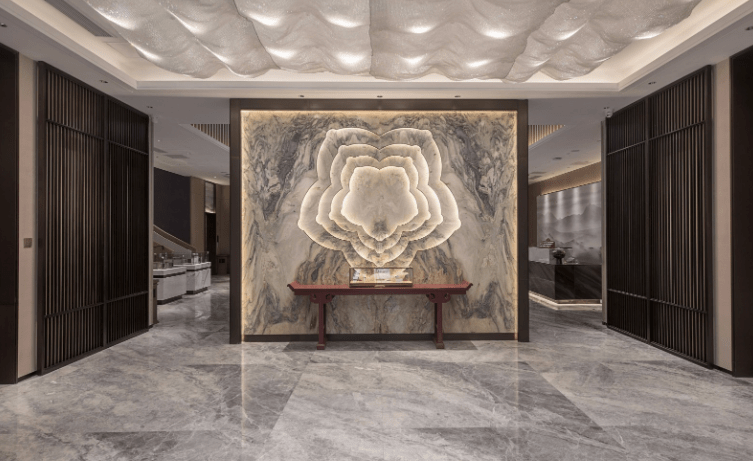 现代风大理石背景墙设计参考,赶快收藏哦_石材
