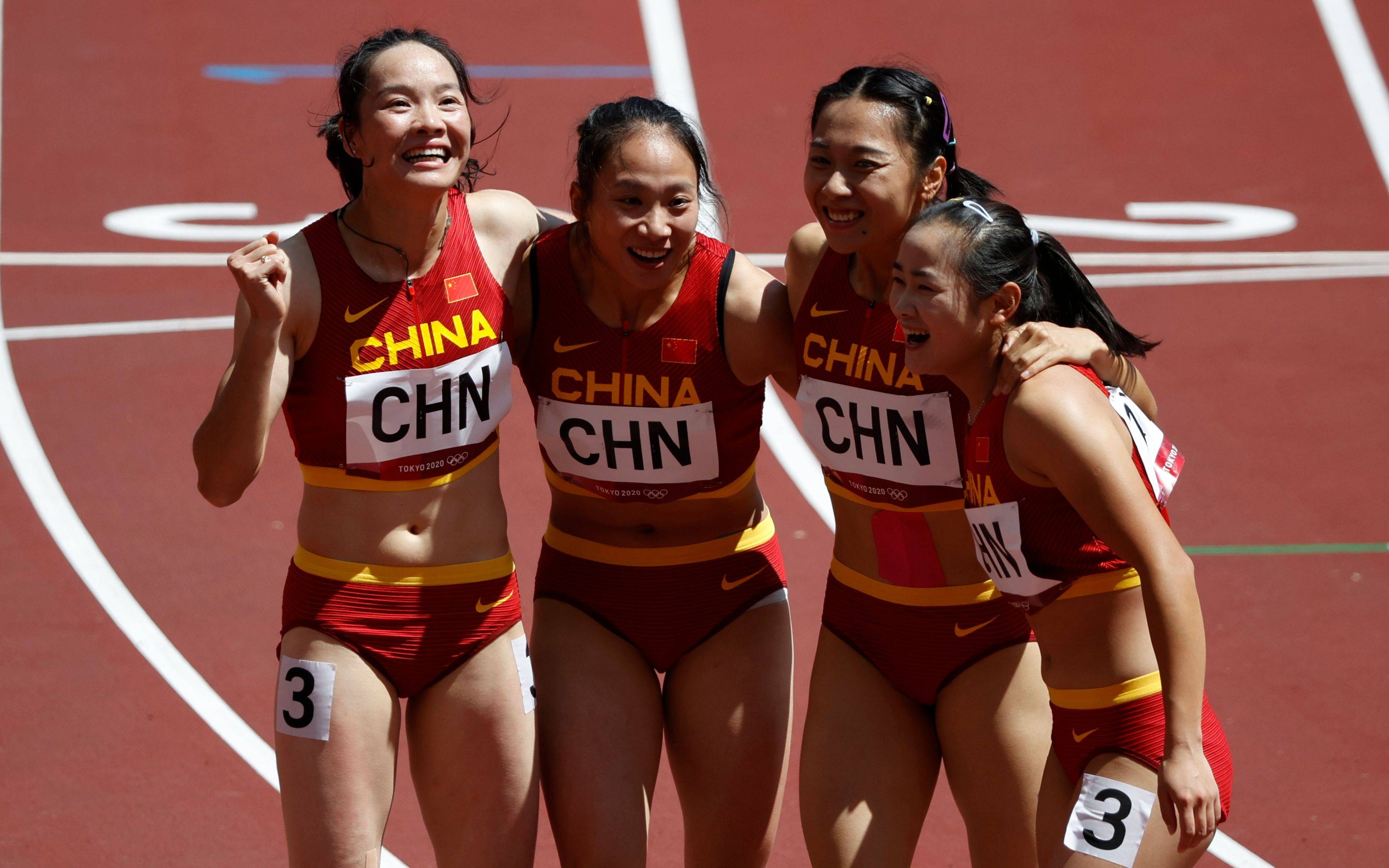 历史突破 中国女子4 100米接力获第6名 韦永丽
