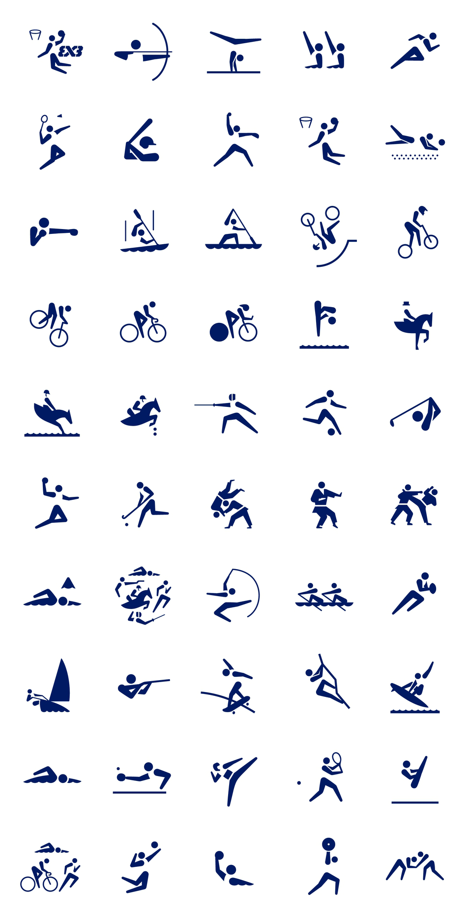 奥运竞赛运动图标