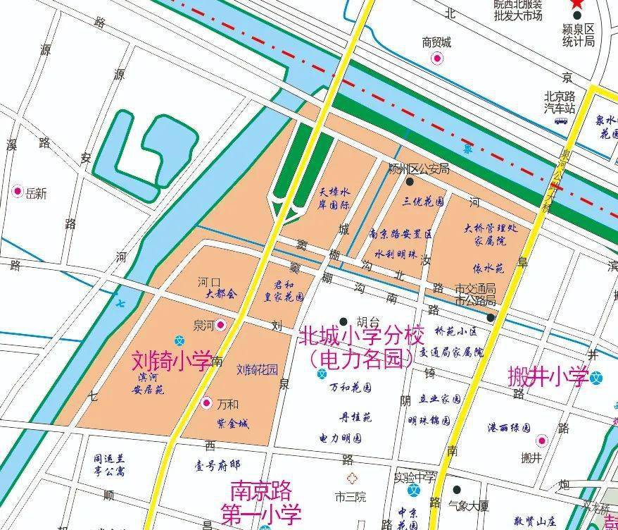 高清大图阜阳中小学学区划分小区住户可自查