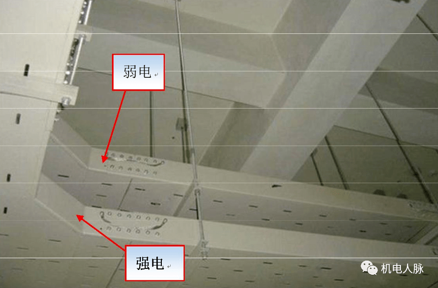 强弱电桥架安装示意图