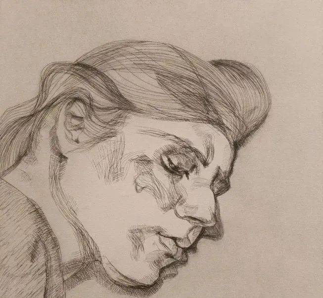 弗洛伊德的素描与油画肖像