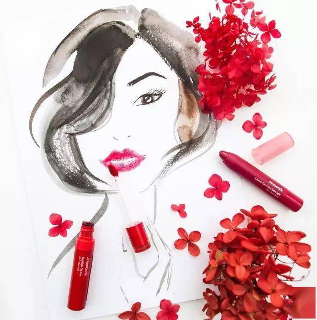 创意插画丨当水彩遇到花瓣花漾衣舞