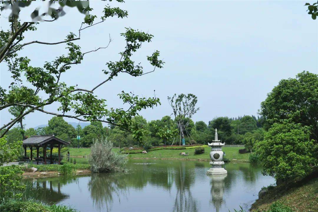 一休公园水系●一休公园:位于径山村口,坐西南朝东北,沿里洪港而建