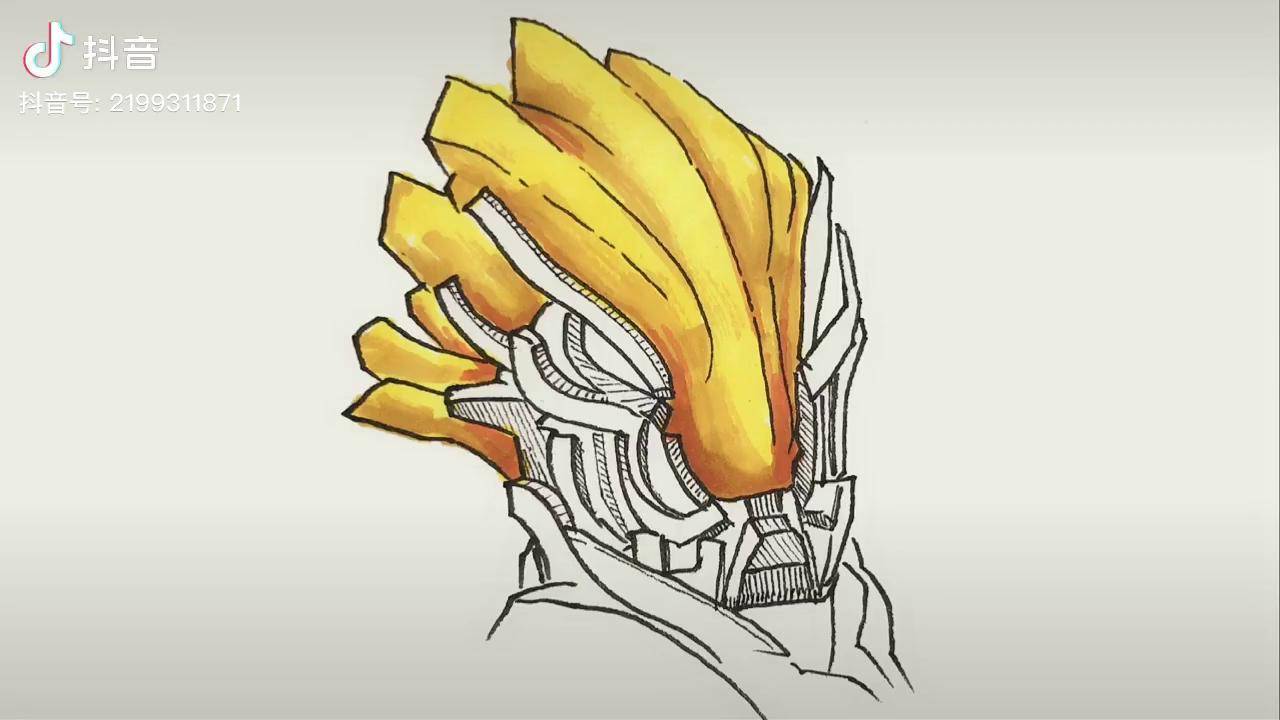 奥特曼系列线描简笔画画 绘画 简笔画 绘说素描