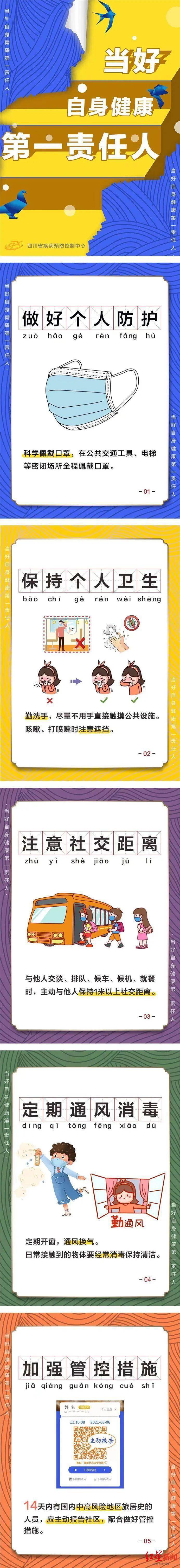 疫情|四川中风险地区清零 省疾控中心提醒：低风险≠零风险，当好自身健康第一责任人
