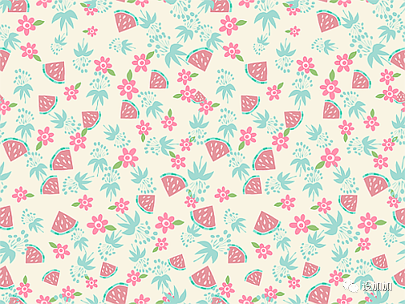 套装|设计图案丨夏季印花 四方连续