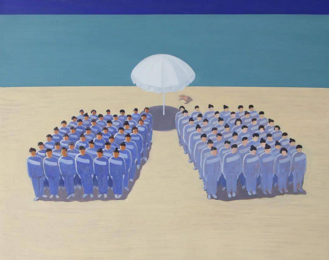 崔捷,浪,布面油画,140x90cm,2021 cui jie,waves,canvas oil painting