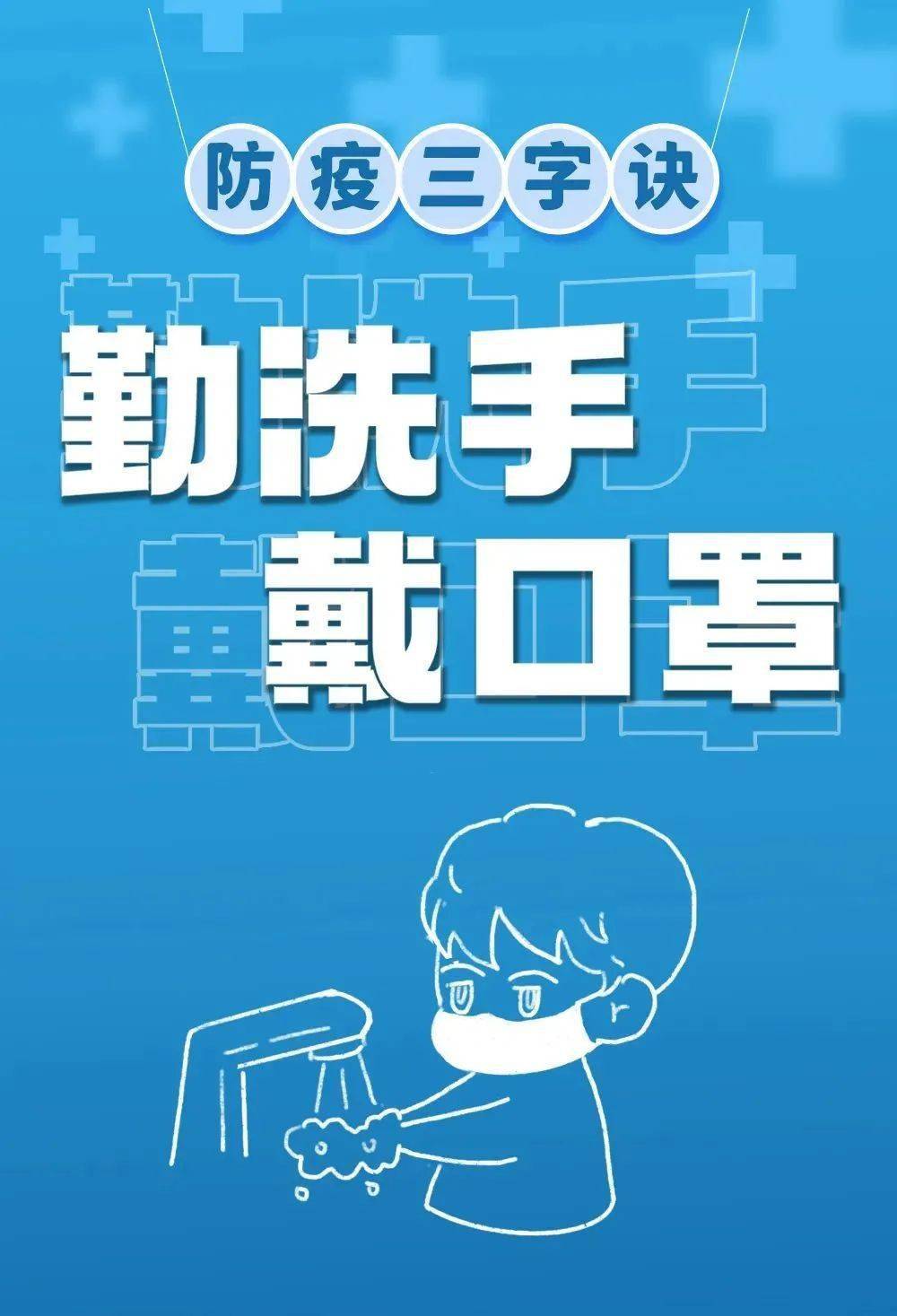 疫情防控防疫三字诀