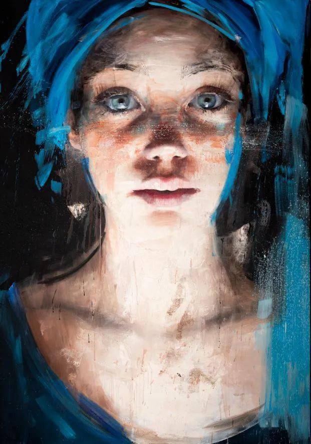 沉思的灵魂,一双直击内心深处的眼睛~意大利女画家罗伯塔·科尼油画