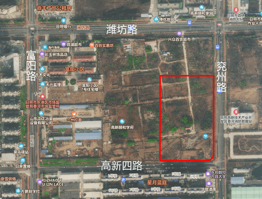 位於兗州路以西,高新四路以北的高新區實驗小學,建設用地規劃許可證已