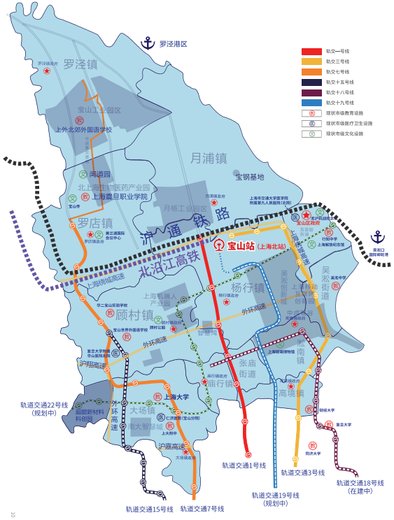 速看寶山交通滬渝蓉高鐵滬通鐵路軌交18號線19號線你想知道的都在這裡