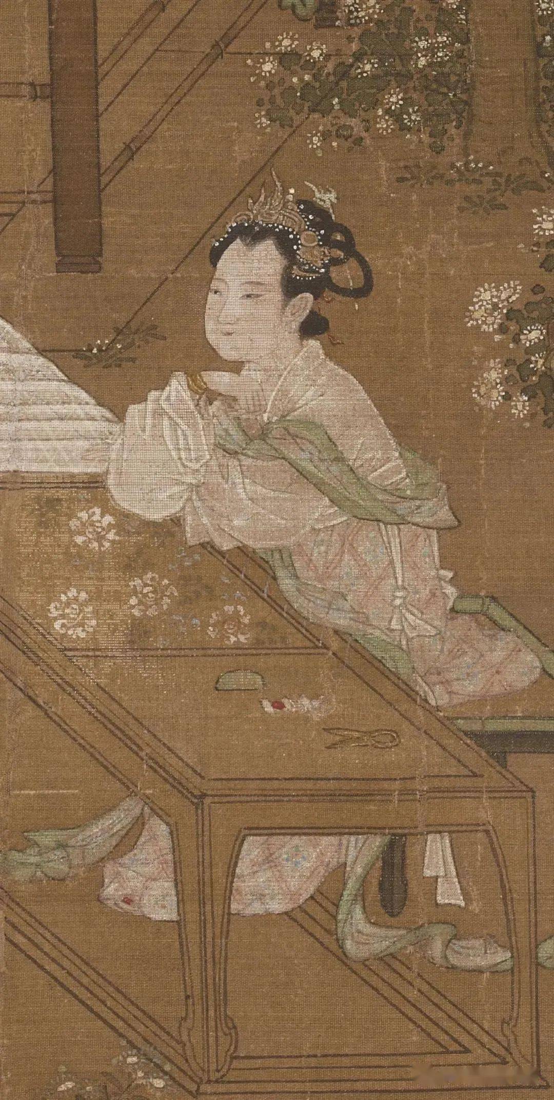 【诗画阅微】南宋 刘松年《宫女图》欣赏_宣传