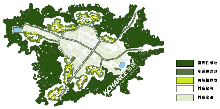 斑塊性綠地:作為生態性景觀格局的基本單元,是景觀中普遍存在的結構特