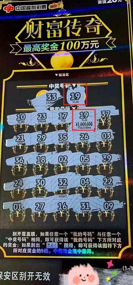 男子花60元中了1000000元,直言"被吓到了,冲击力太大了"