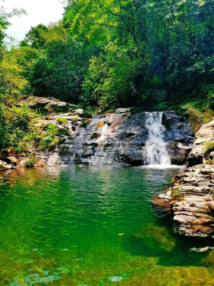 我之所以把这个水潭取名为"石壁滑板深水潭",是因为这个水潭的周围