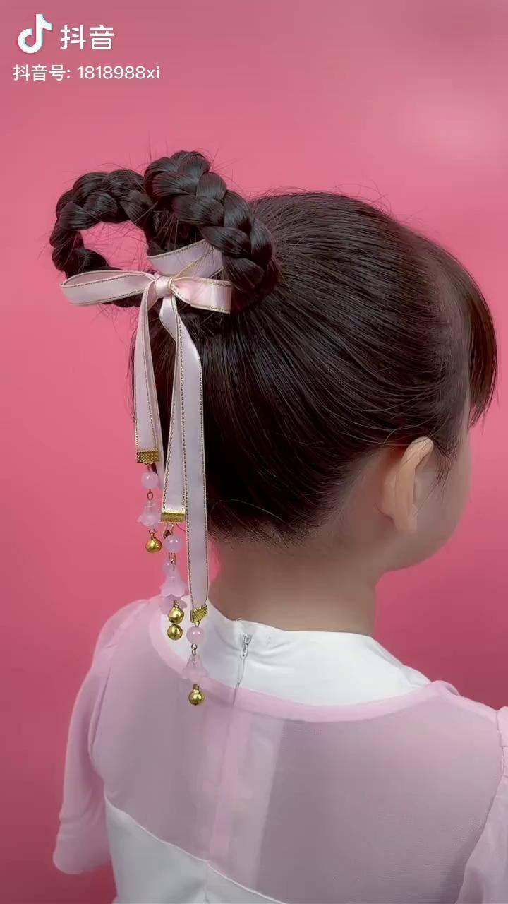 儿童古装发型 梳法图片