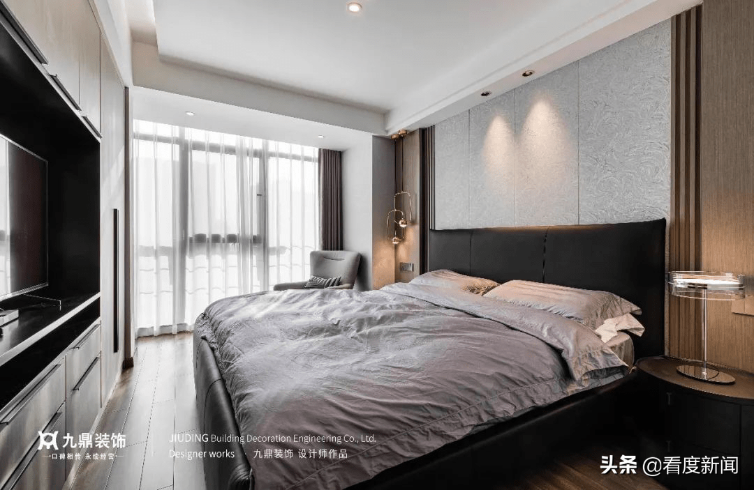 木材|125㎡轻奢三居，化繁为简，向美而生