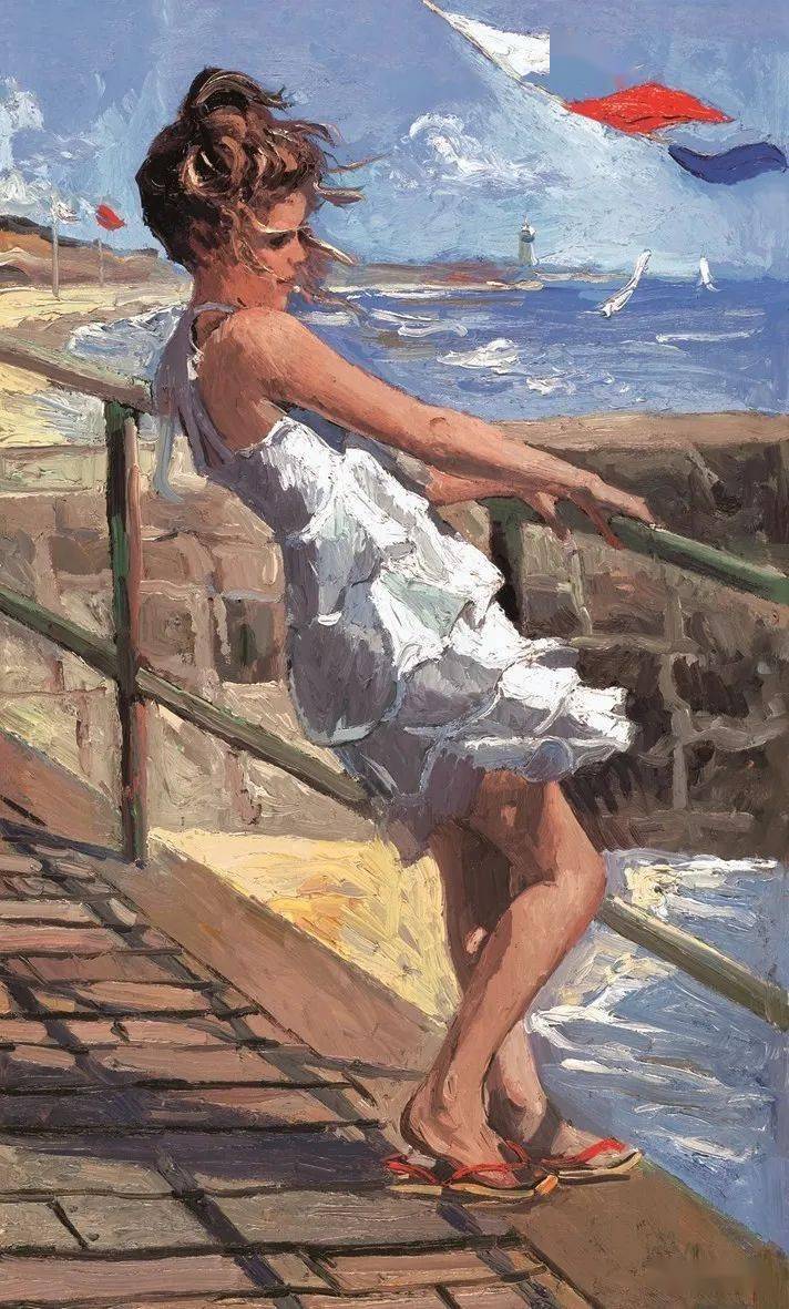 英国艺术家丰富多彩的印象派画作