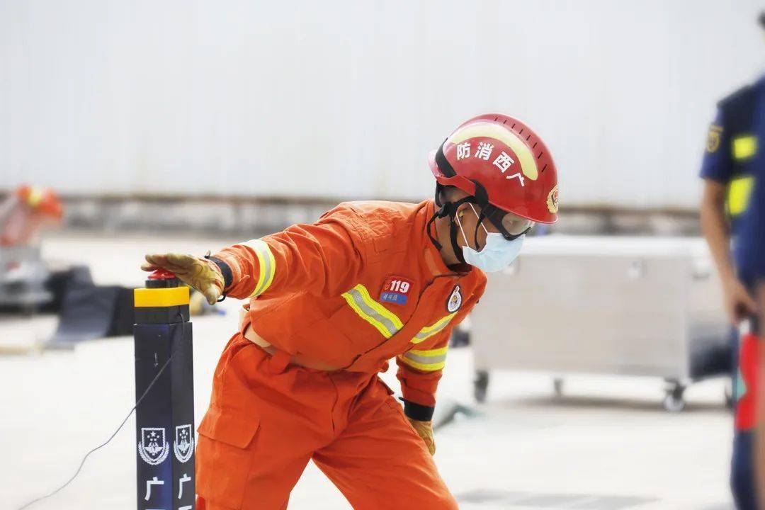2021广西消防行业职业技能竞赛丨应急救援员刘康，不忘初心，练就过硬业务本领