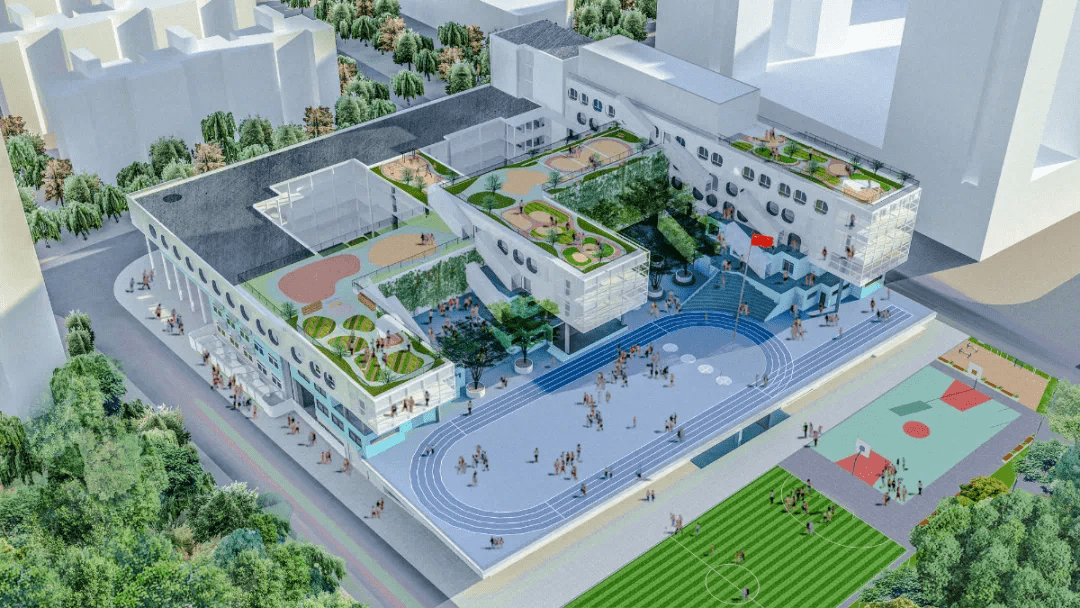 梅丽小学位于福田区梅林街道中康路黄祠巷85号,规划改扩建规模为新增