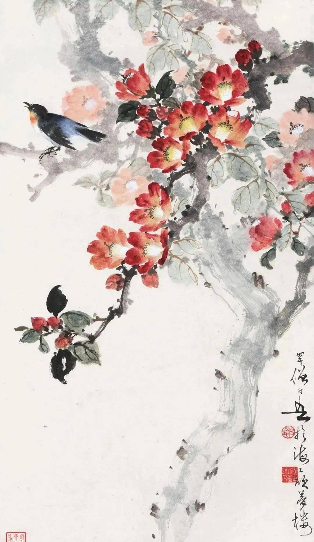 岭南名家黄幻吾花鸟画笔墨润彩熔铸一炉功夫独到画面真切动人