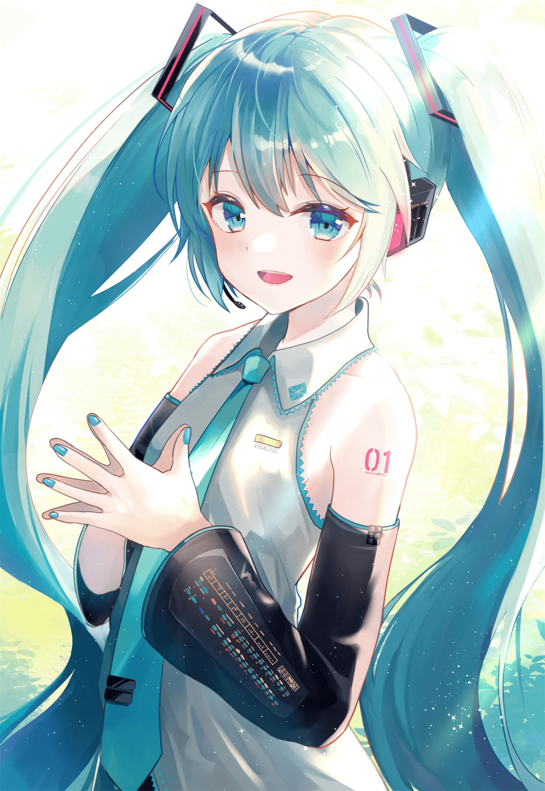 二次元萌图初音未来生日贺图