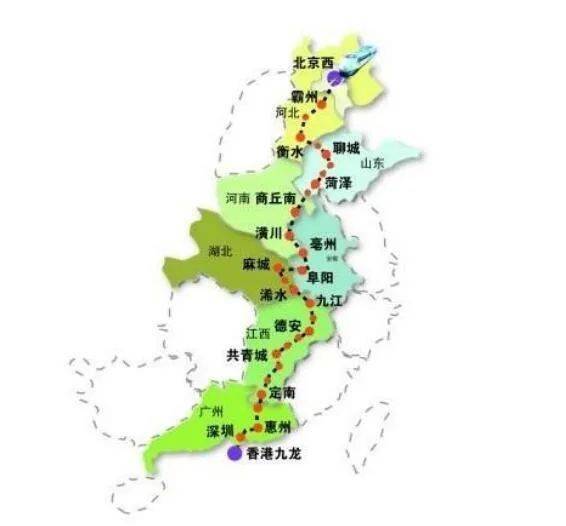 百年瞬间京九铁路全线通车