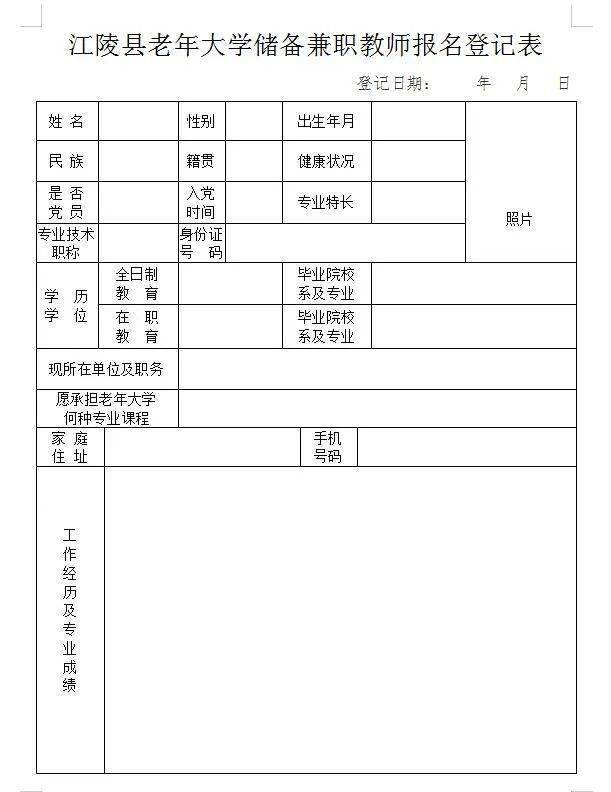 想报名的朋友们—end—来源:江陵县老年大学编辑:李玲