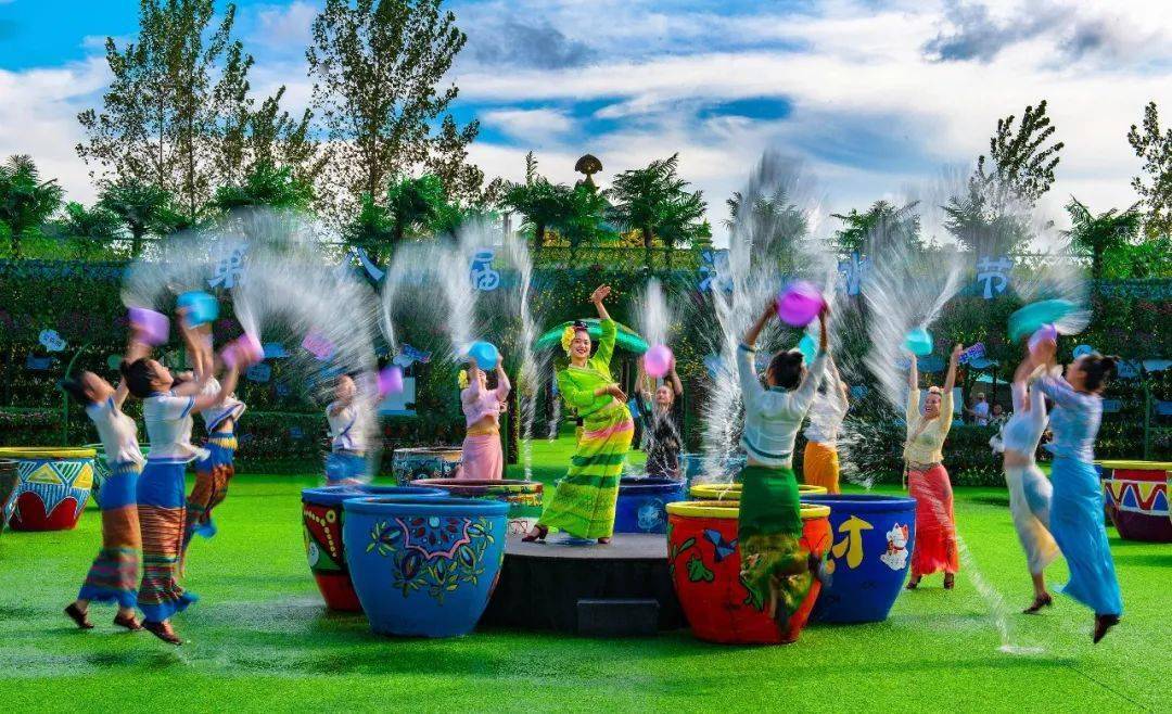 56个民族水相融,象山影视城第八届泼水节完美收官