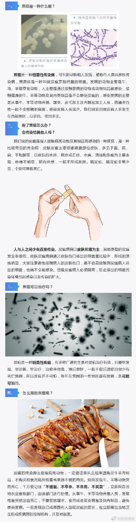 社会|炭疽是什么病？会传染吗？一起来看