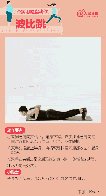 功能|转存！9个实用减脂动作帮你瘦下来